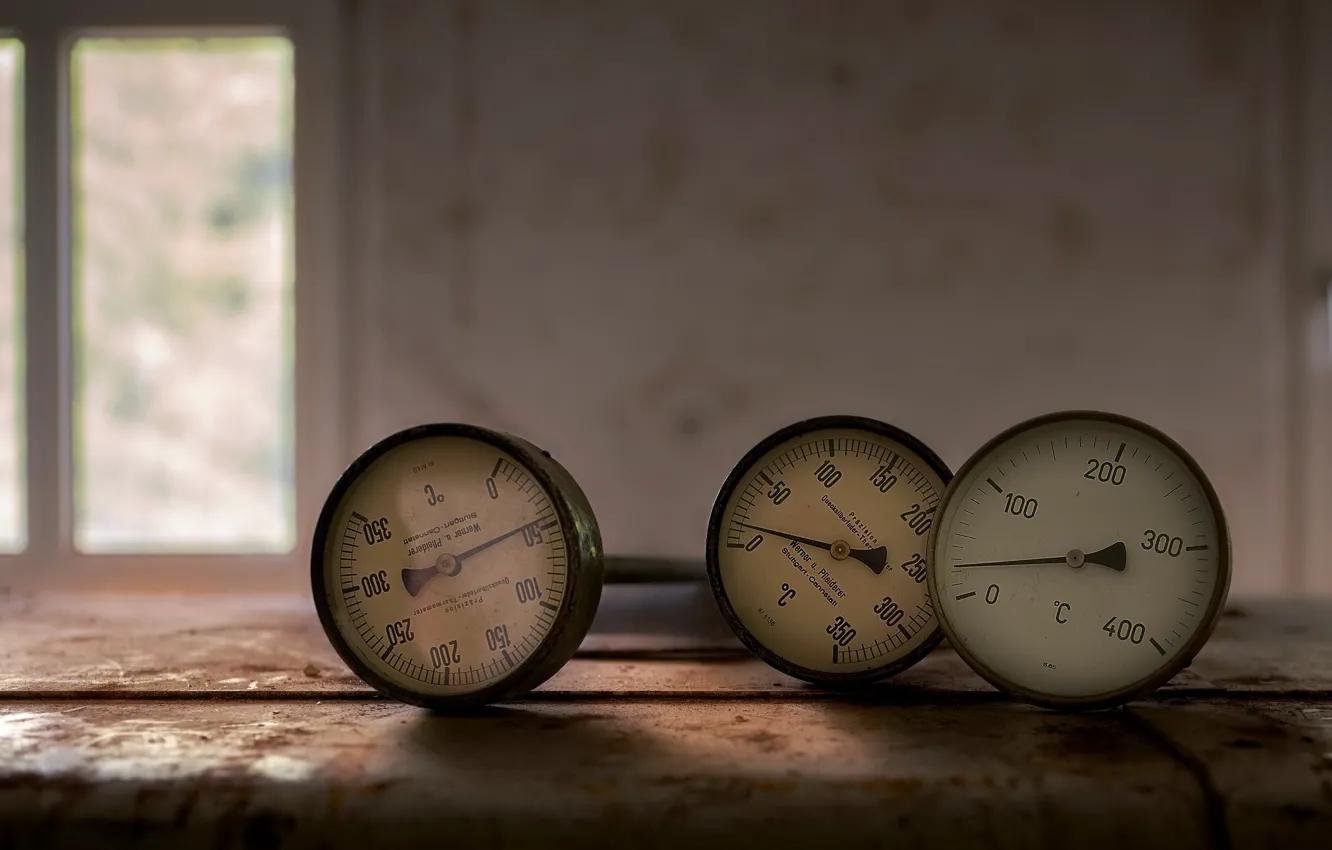 Photo wallpaper background, devices, thermometer