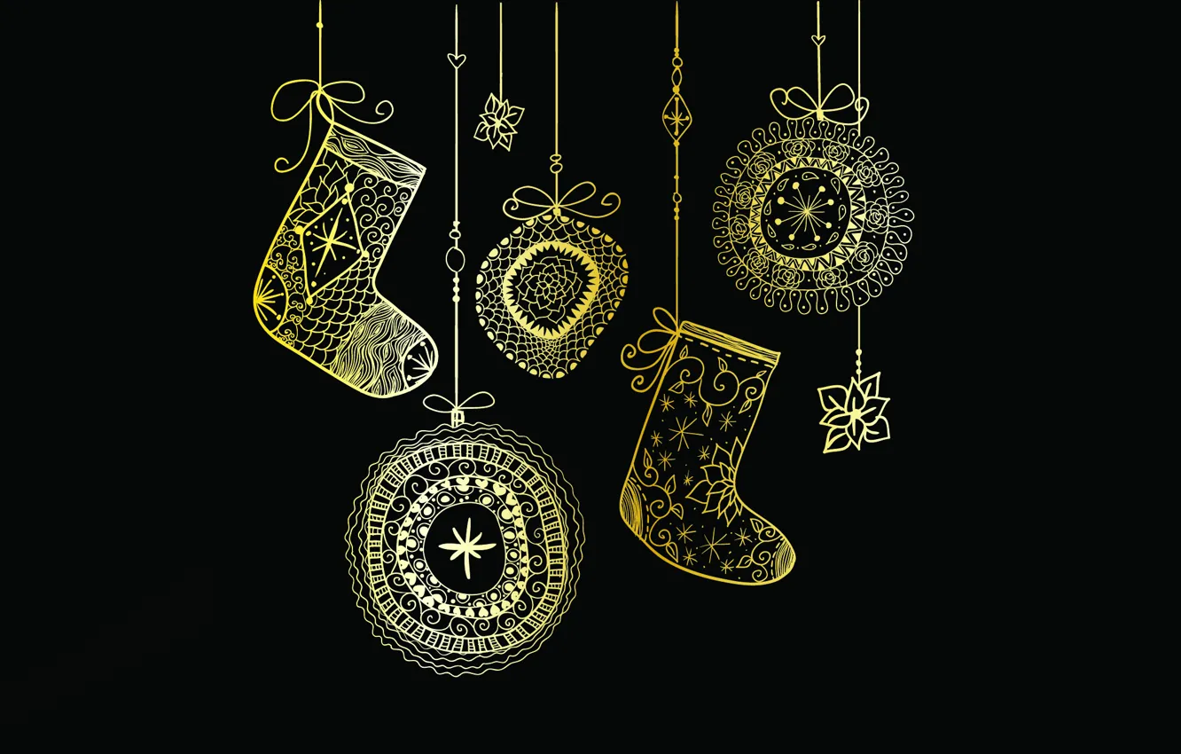 Photo wallpaper decoration, pattern, stockings