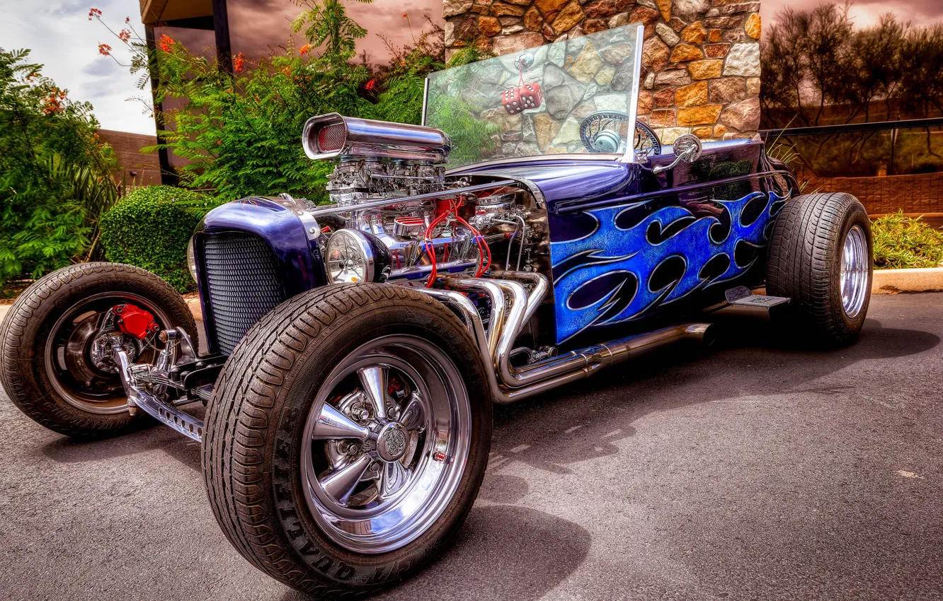 Photo wallpaper car, Hot Rod, the front, classic
