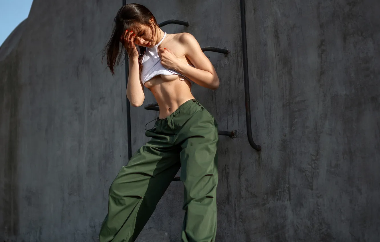 Photo wallpaper wall, model, pose, Vadim Podoprigora