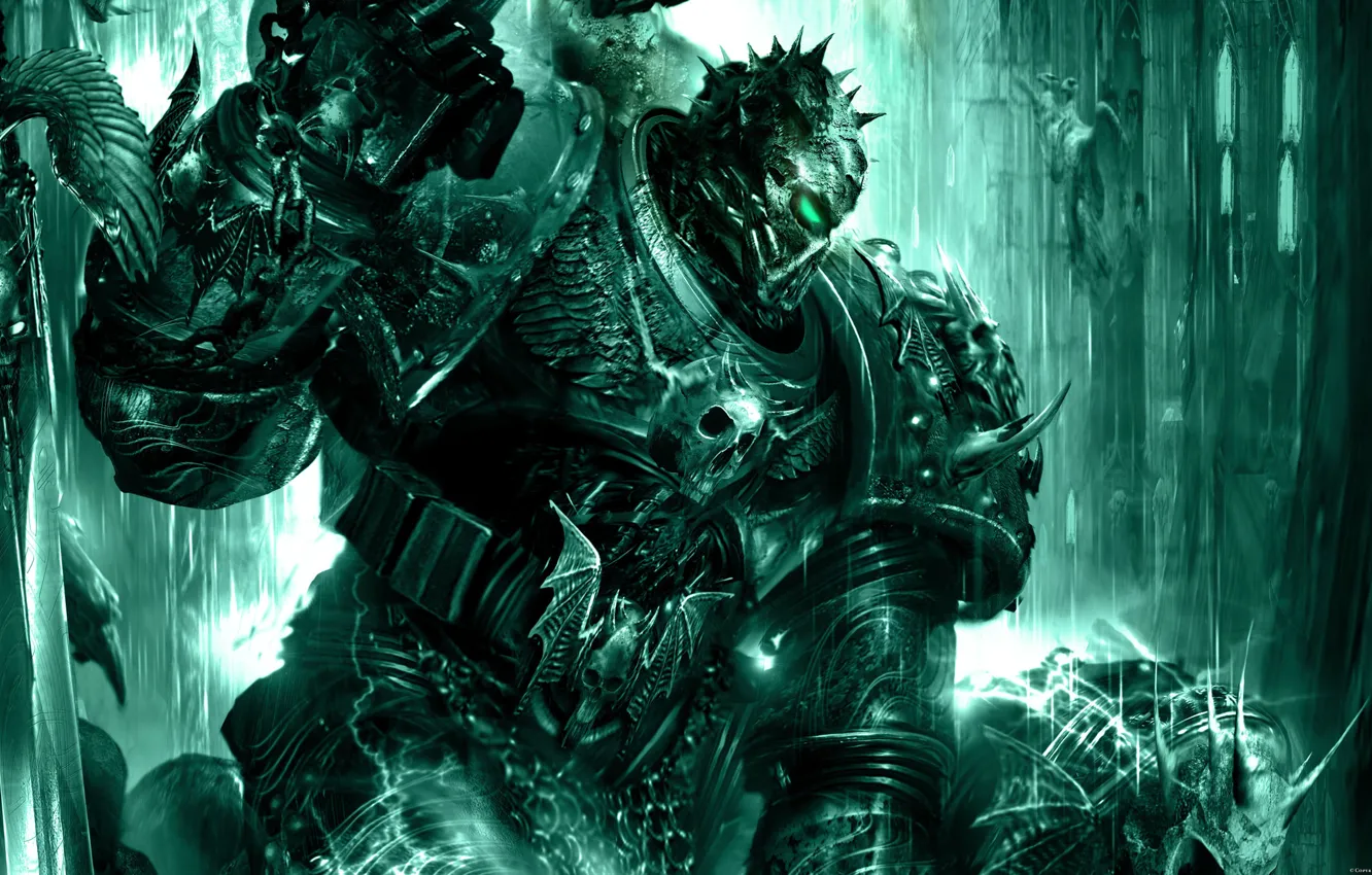 Photo wallpaper warhammer 40000, space Marines, apostates, lords of the night, traitors