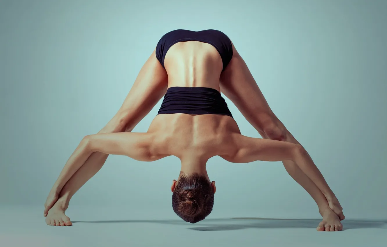 Photo wallpaper pose, back, workout, yoga, flexibility, stretching