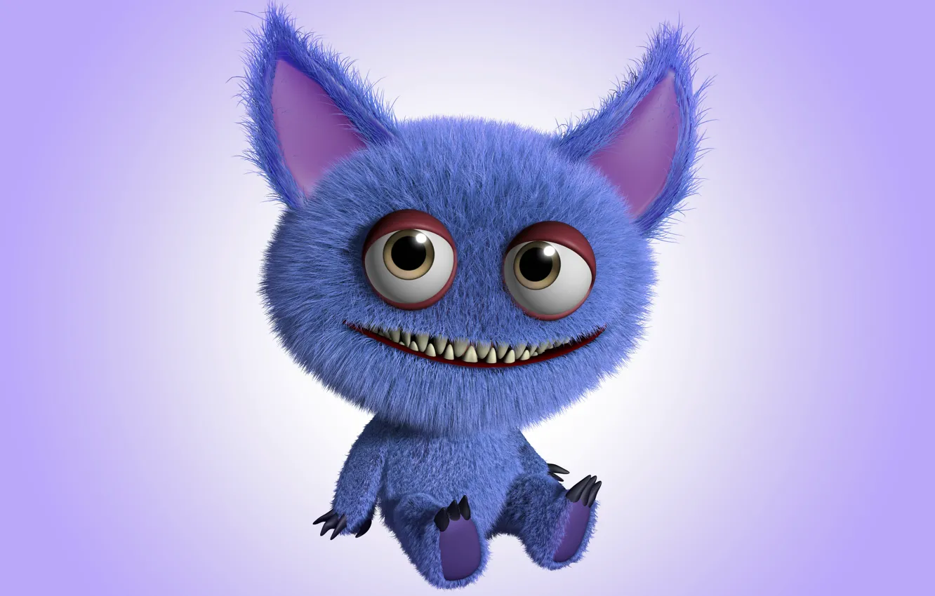 Photo wallpaper monster, monster, smile, characters, cartoon, funny, cute