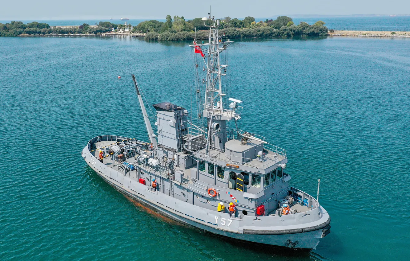 Photo wallpaper tug, Navy, Turkey, auxiliary, Aksaz