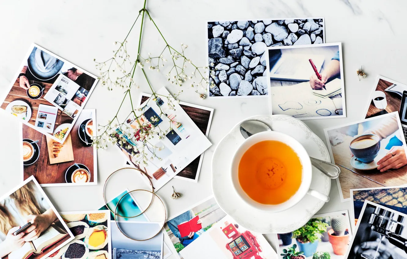 Photo wallpaper photo, tea, mug