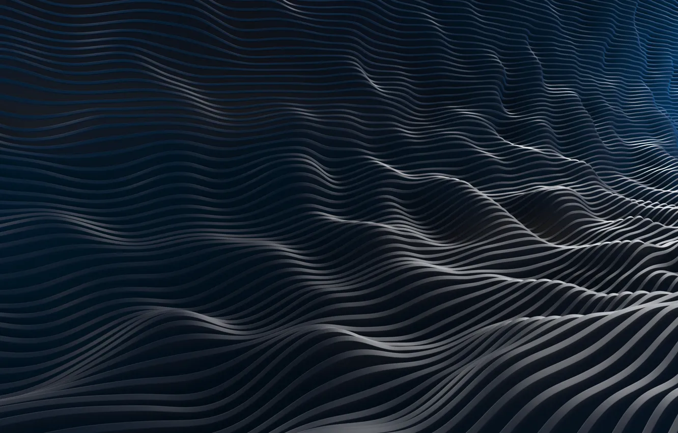 Photo wallpaper wave, line, abstraction, geometry