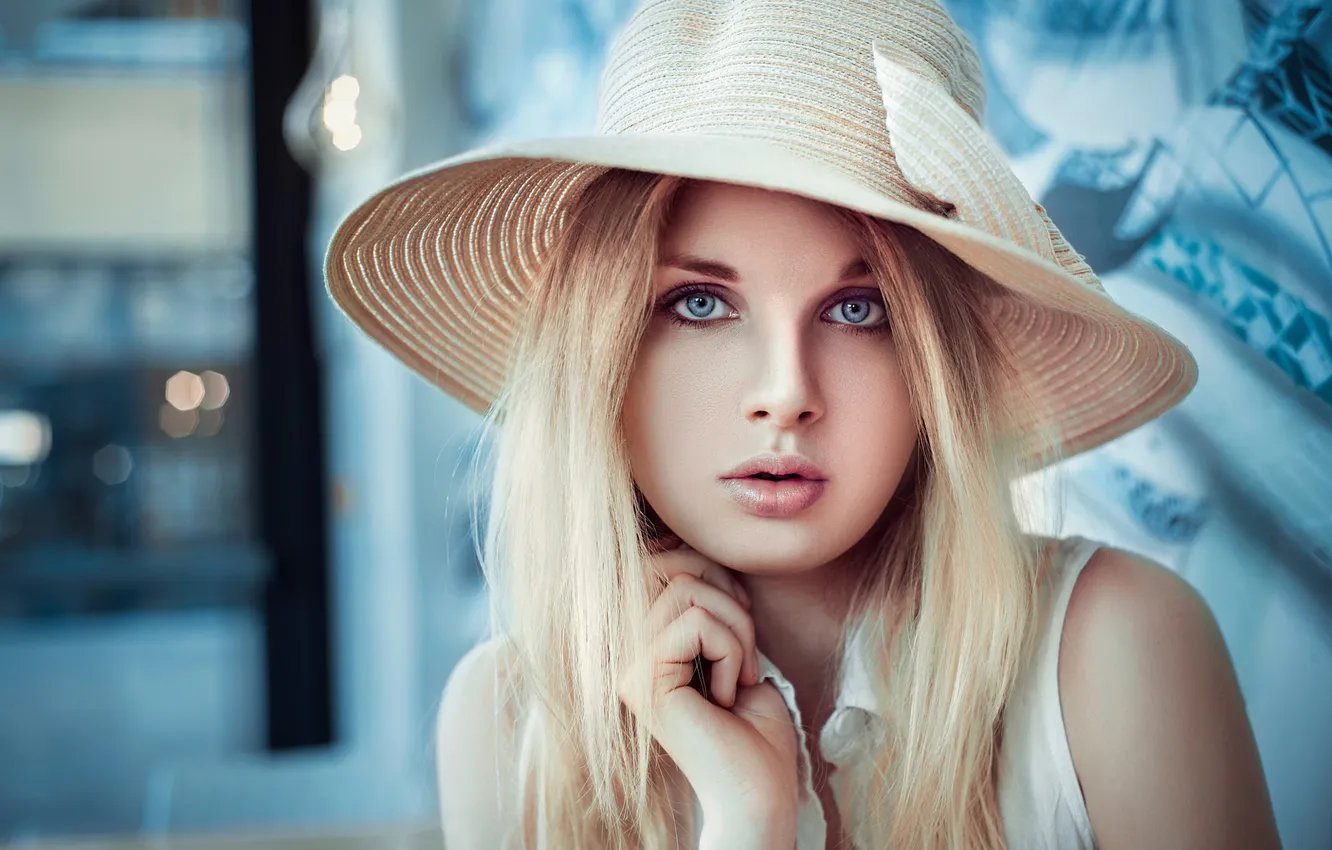 Photo wallpaper hat, sponge, Lods Franck, Angy.the beauty