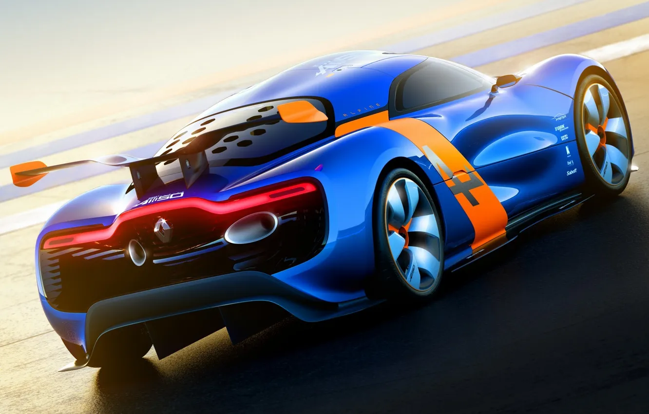 Photo wallpaper Concept, Blue, Machine, The concept, Renault, Car, Car, Reno