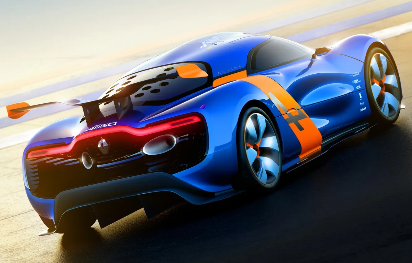 Photo wallpaper car, machine, Concept, blue, the concept, Renault, car, blue