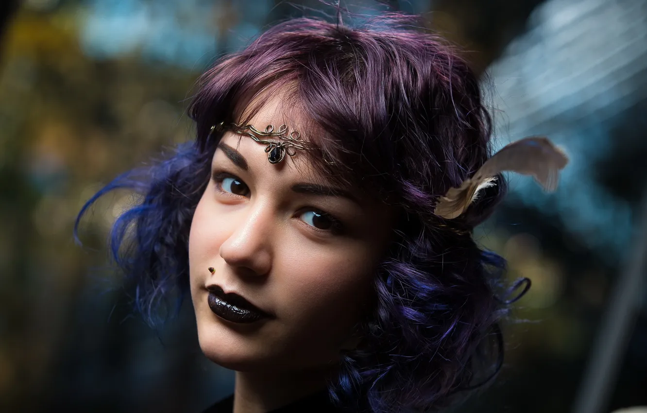 Photo wallpaper look, girl, background