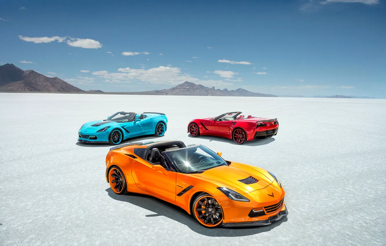 Photo wallpaper Corvette, Chevrolet, convertible, Chevrolet, Stingray, Corvette