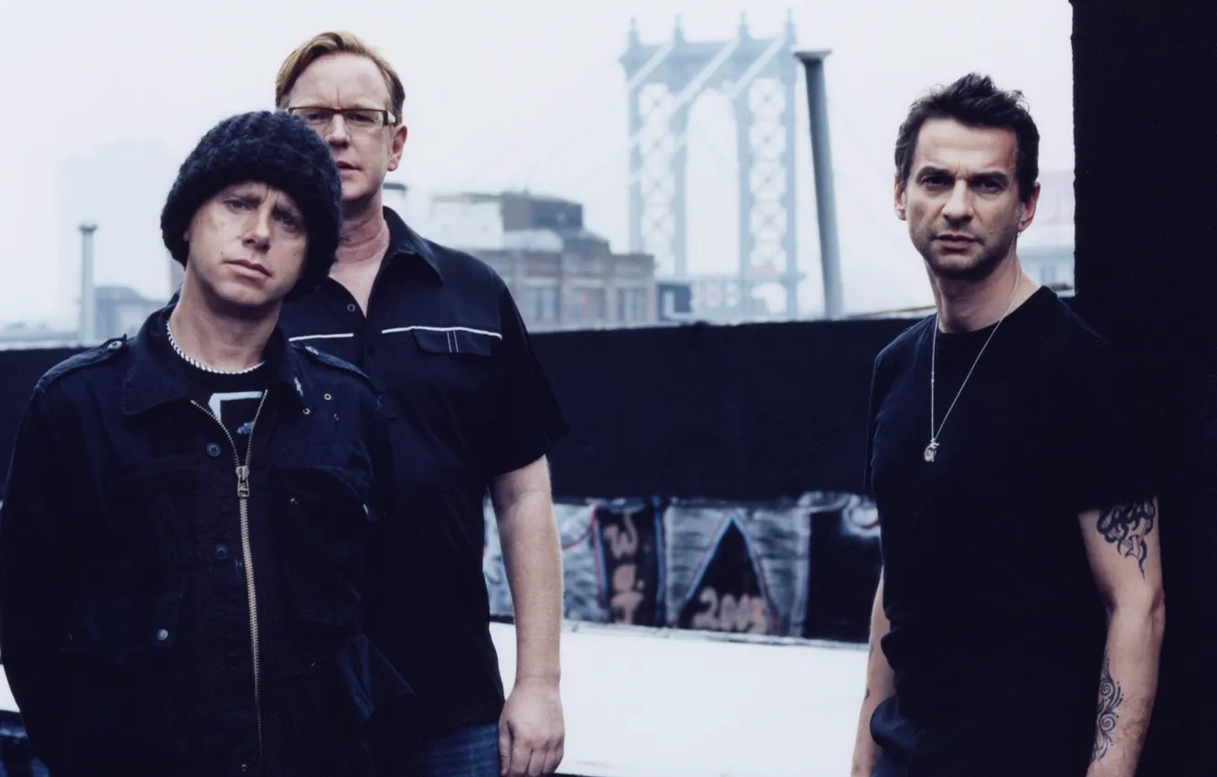 Photo wallpaper music, Depeche Mode, Martin Gore, music legends, Amdy Fletcher, Dave Gahan