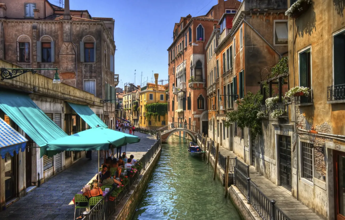 Photo wallpaper Italy, Venice, channel