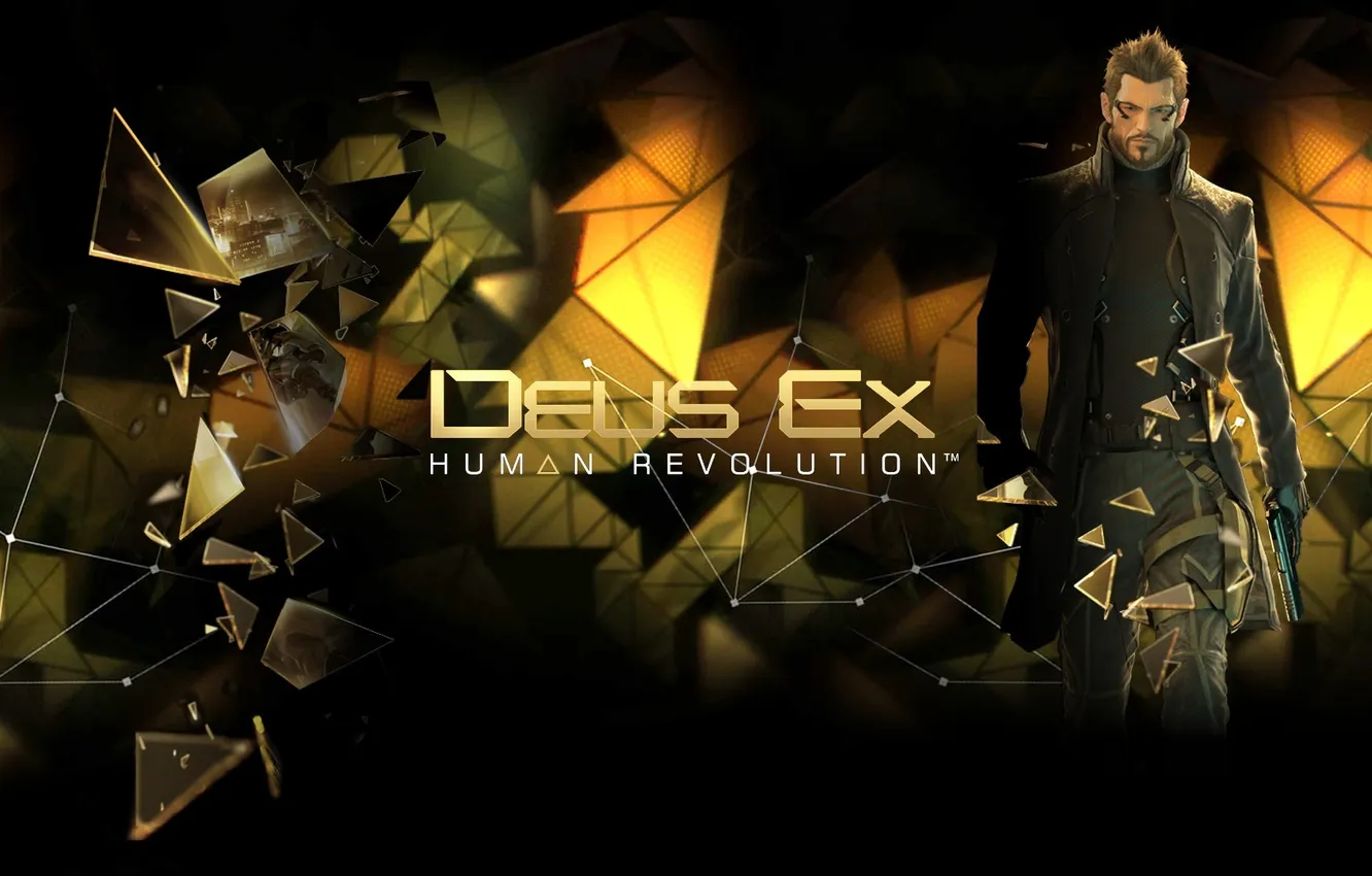Photo wallpaper human revolution, deus ex, Adam Jensen