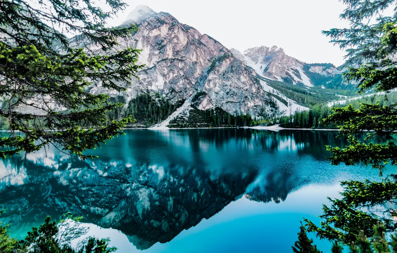 Photo wallpaper mountains, mountains, meadows, beautiful landscape, beautiful landscape, blue lake, meadows, blue lake