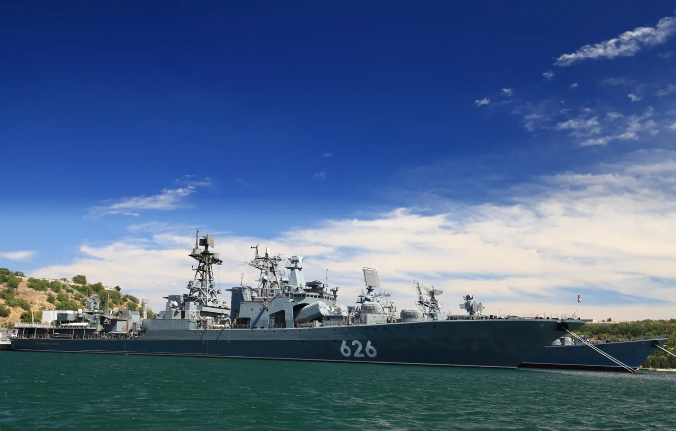 Photo wallpaper ship, large, anti-submarine, project 1155, "Vice-Admiral Kulakov"