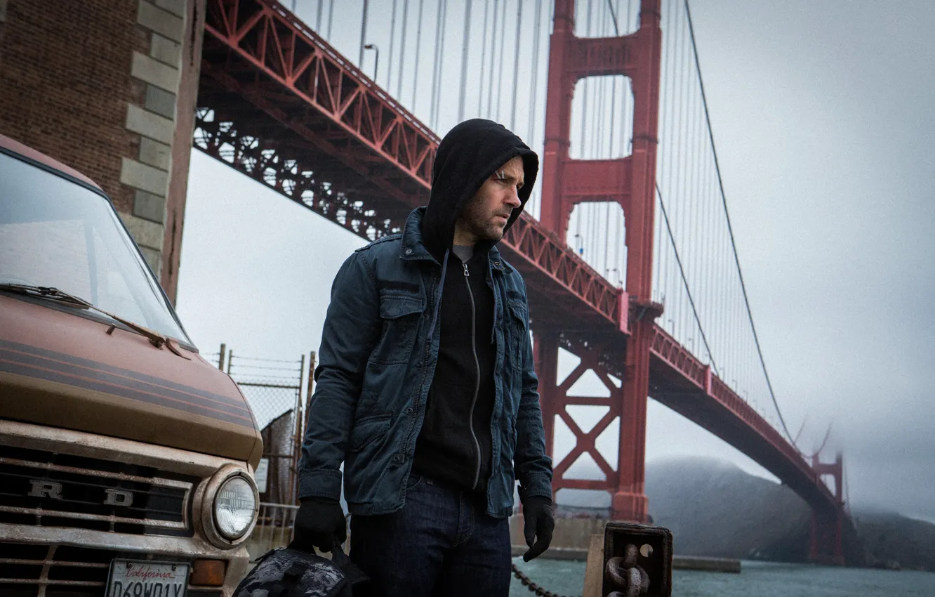 Photo wallpaper car, wallpaper, Action, fantasy, river, sky, bridge, water