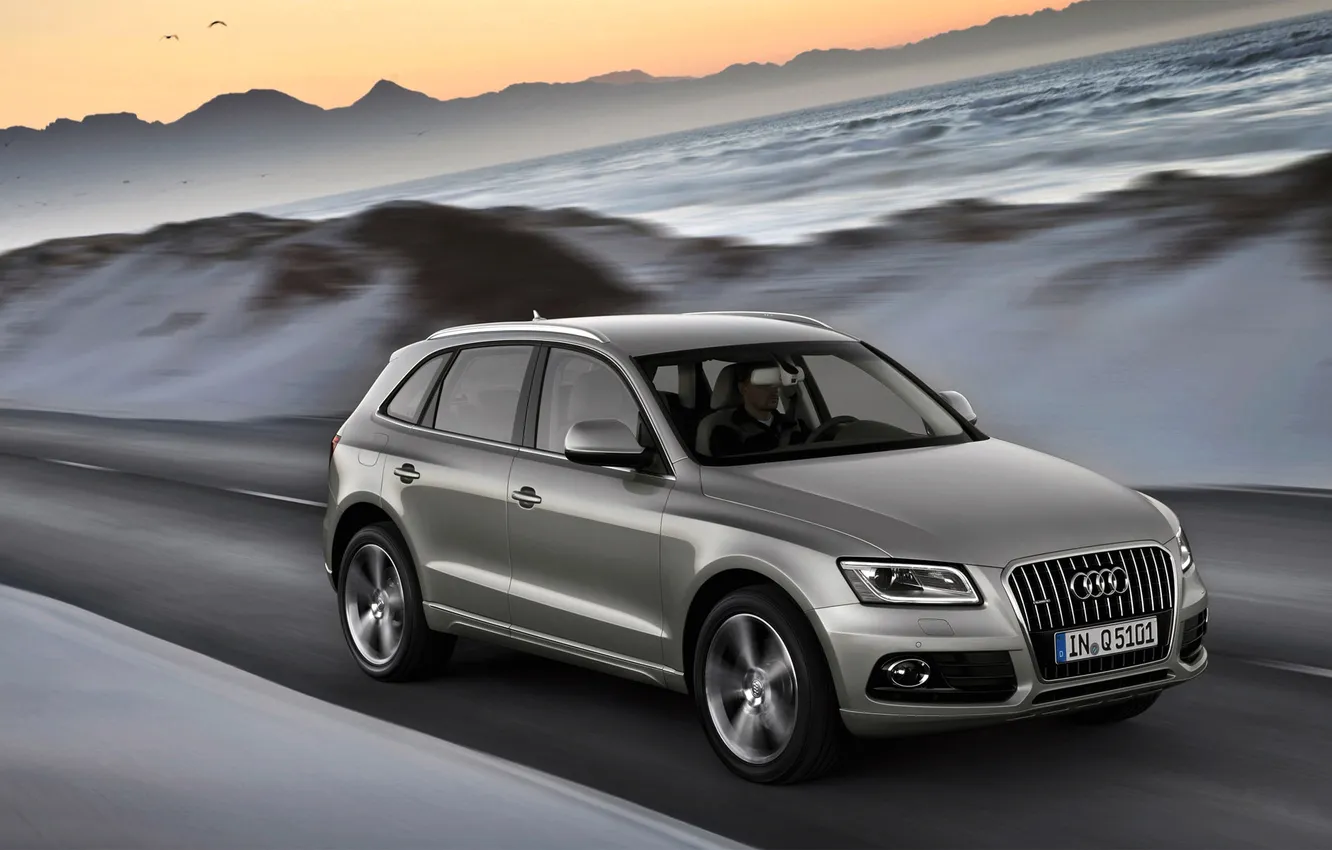 Photo wallpaper machine, auto, Audi, Audi, SUV, in motion