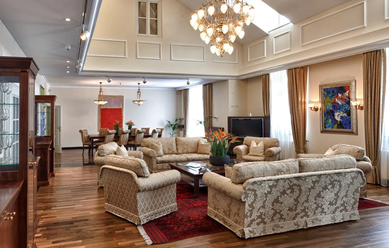 Photo wallpaper house, design, sofa