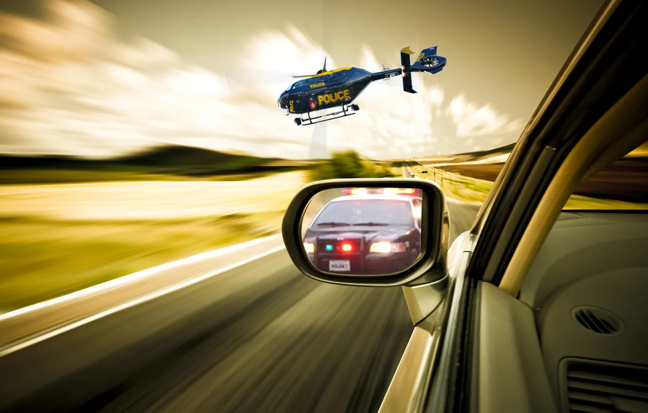 Photo wallpaper race, chase, helicopter, classic, need for speed 2