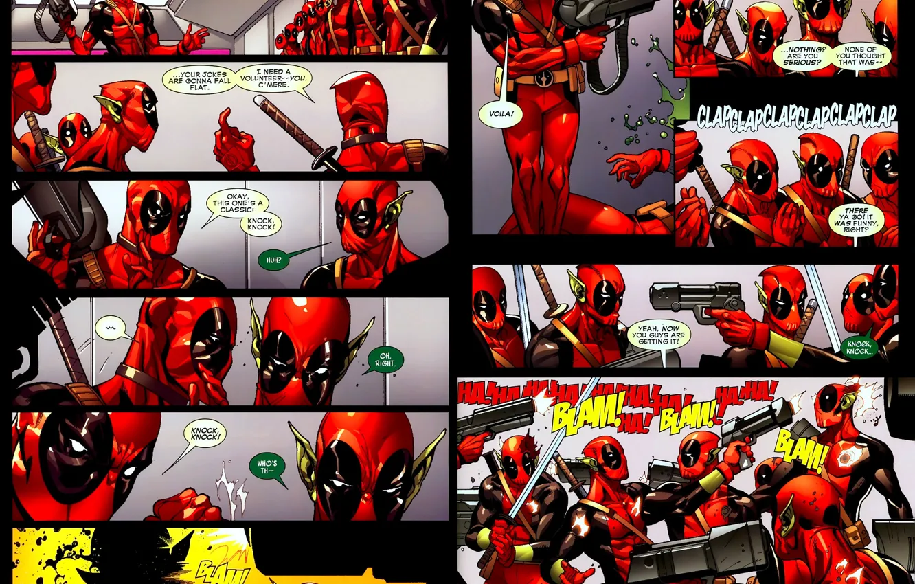 Photo wallpaper Deadpool, Marvel, Deadpool, comic, Comics, Wade Wilson, Marvel, Wade Wilson