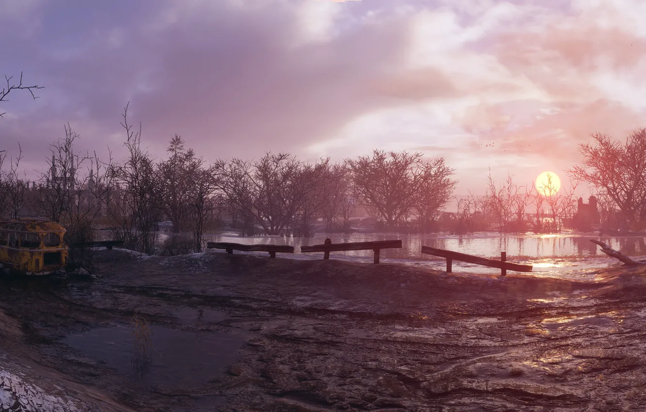 Photo wallpaper landscape, the game, Metro: Exodus