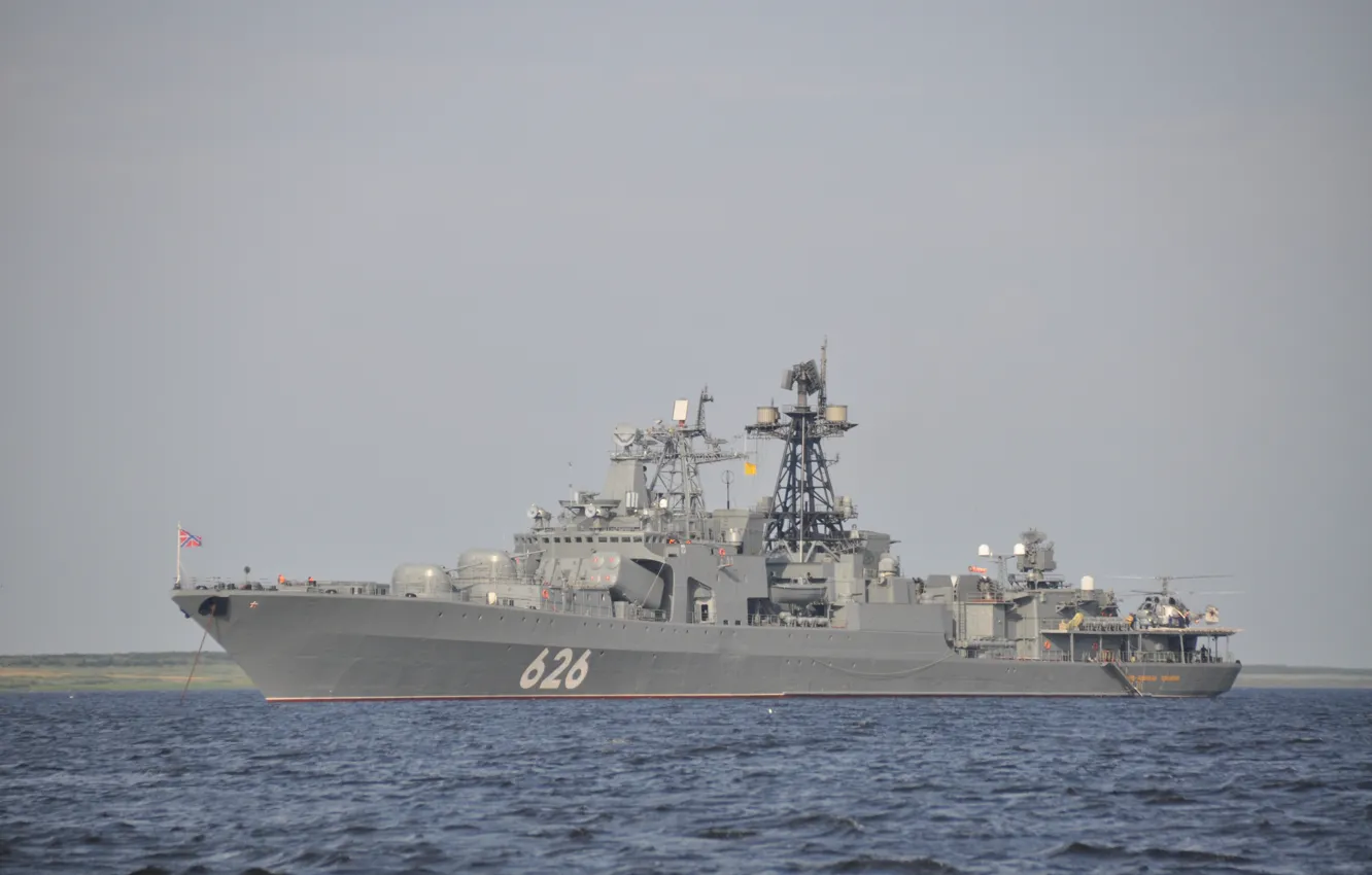 Photo wallpaper BOD, The Northern Fleet, project 1155, Vice Admiral Kulakov