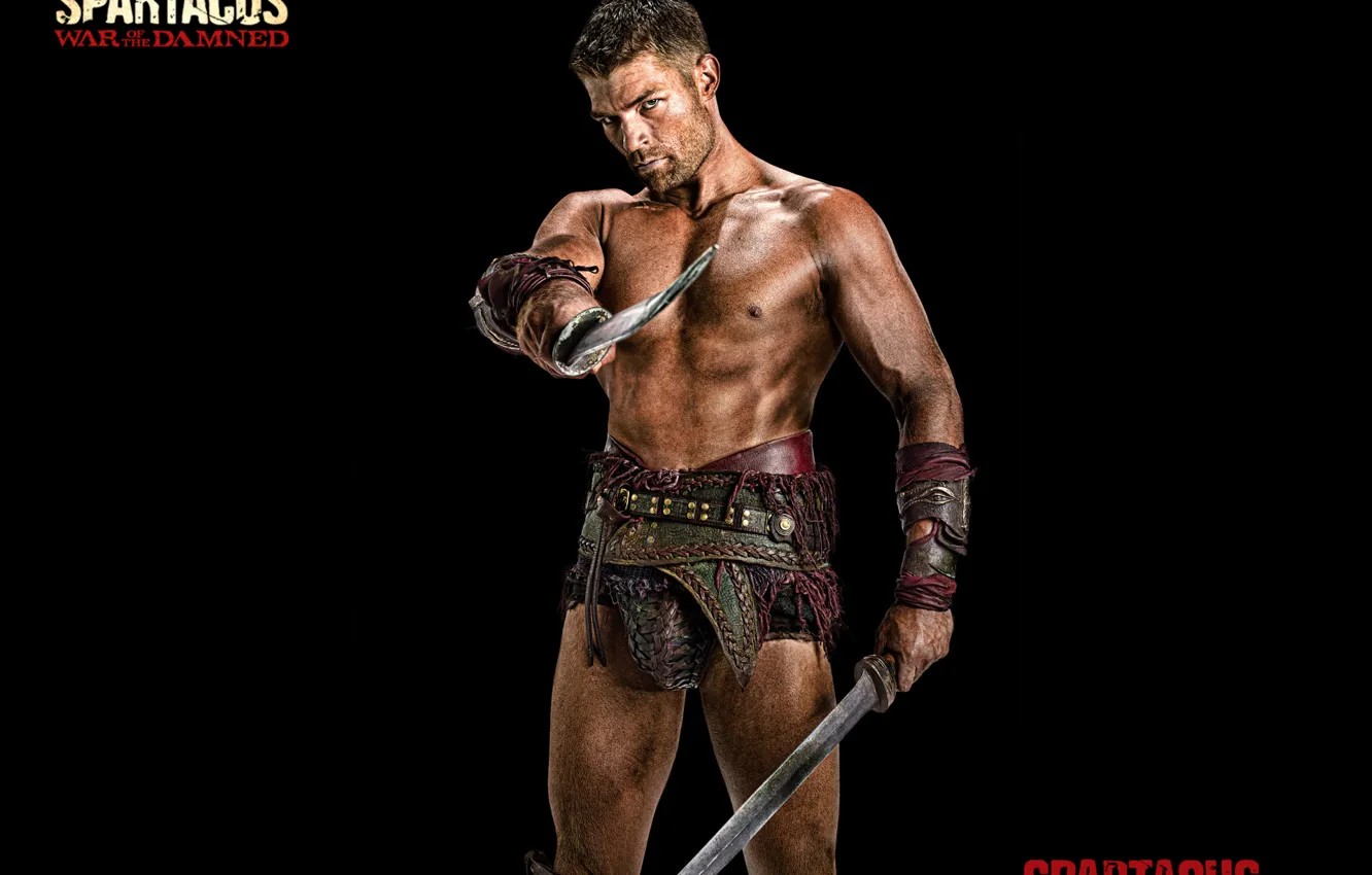 Photo wallpaper the series, Spartacus, Gladiator, Spartacus, TV series, War Of The Damned, Liam Mcintyre