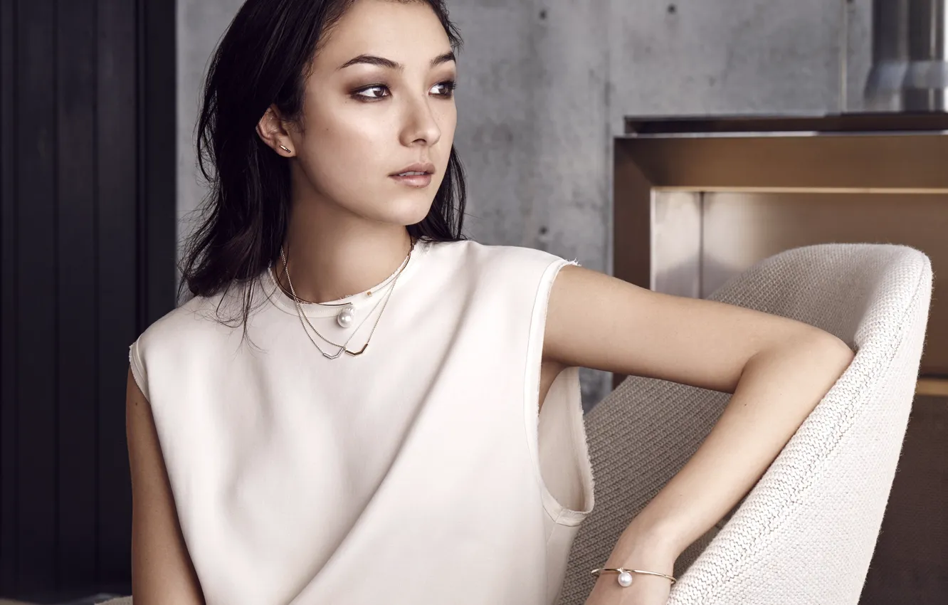 Photo wallpaper look, pose, makeup, actress, Natasha Liu Bordizzo, Natasha Liu Bordizzo