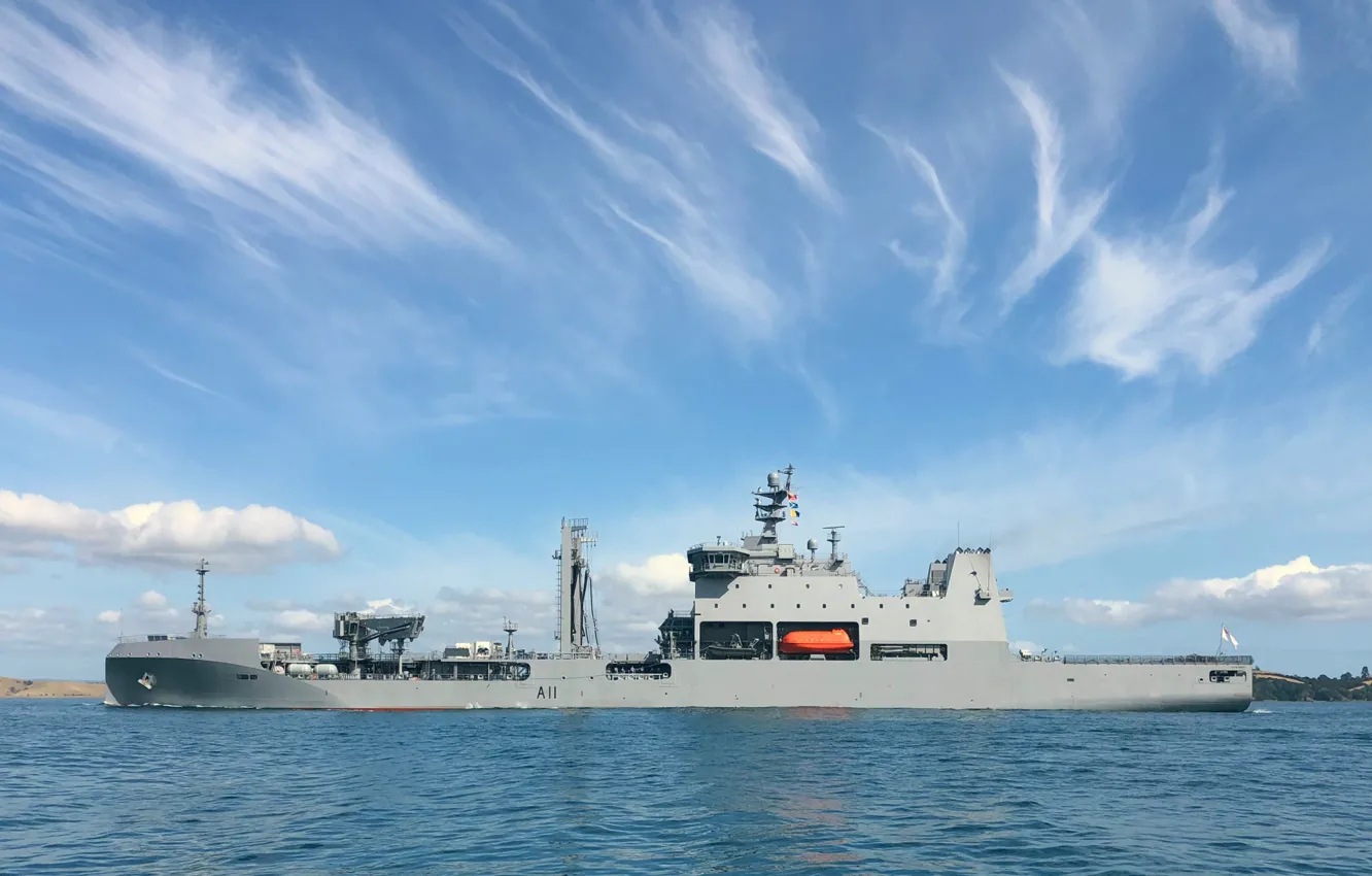 Photo wallpaper Australia, Navy, auxiliary fleet, HMNZS Aotearoa