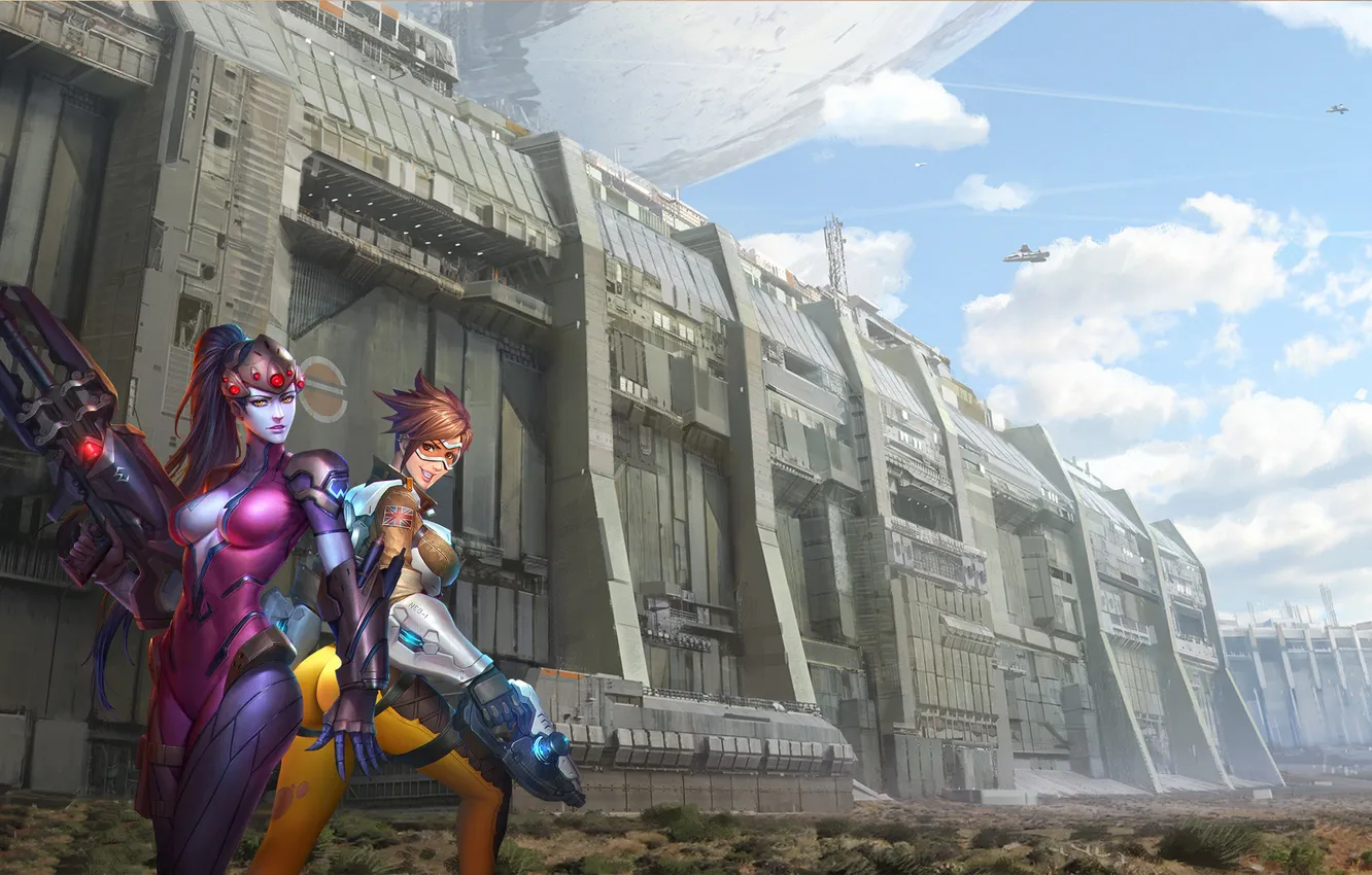 Photo wallpaper Guns, Destiny, tight outfits