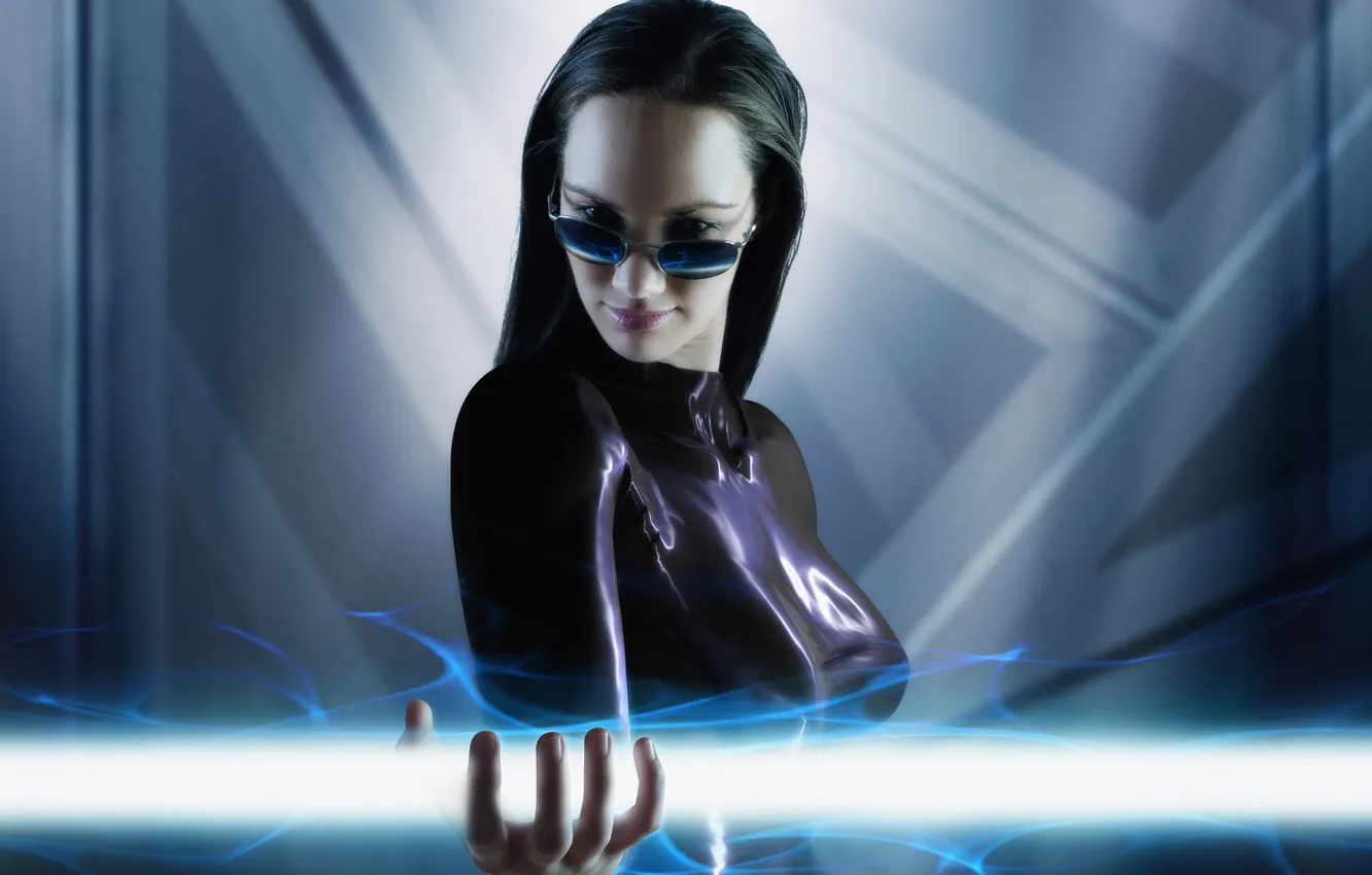 Photo wallpaper power, cyborg, white flame