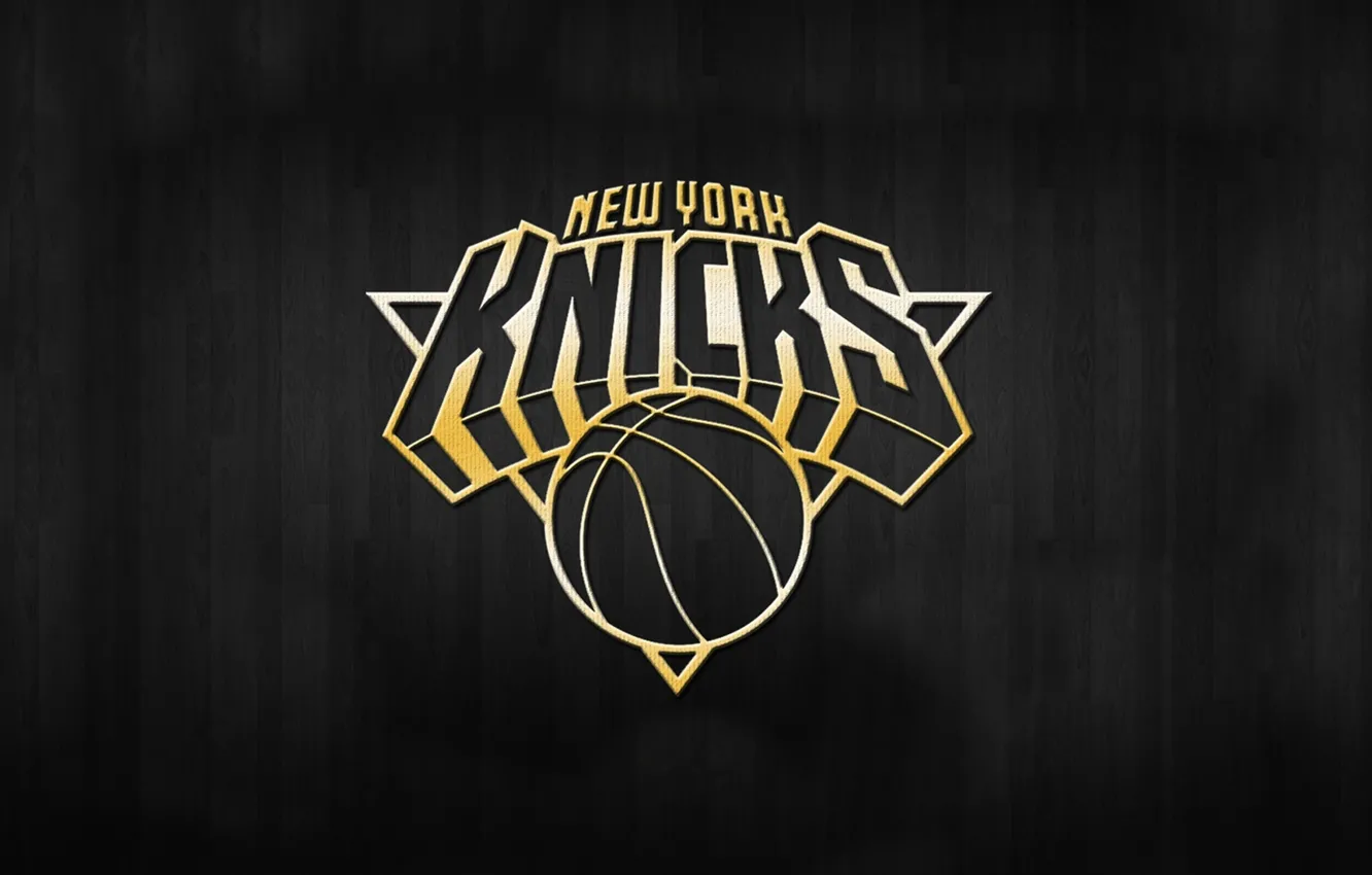 Photo wallpaper Basketball, Background, Logo, Gold, NBA, Knicks
