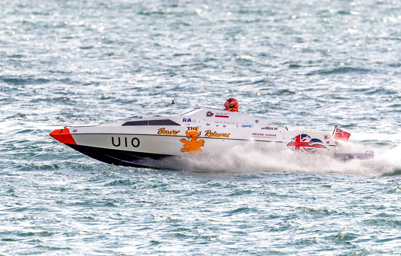 Photo wallpaper race, boat, speed