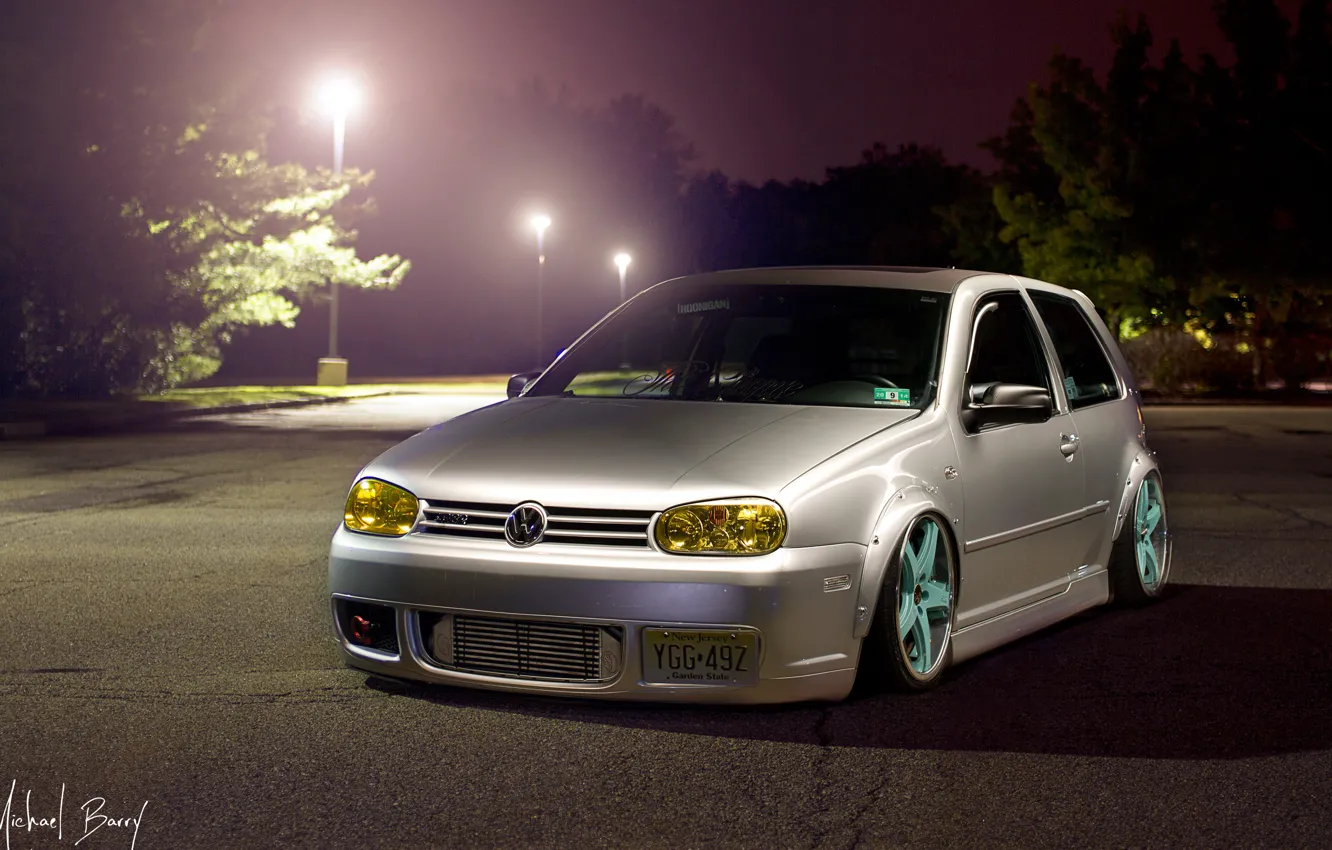 Photo wallpaper tuning, tuning, volkswagen golf, rechange, stance, VW Golf