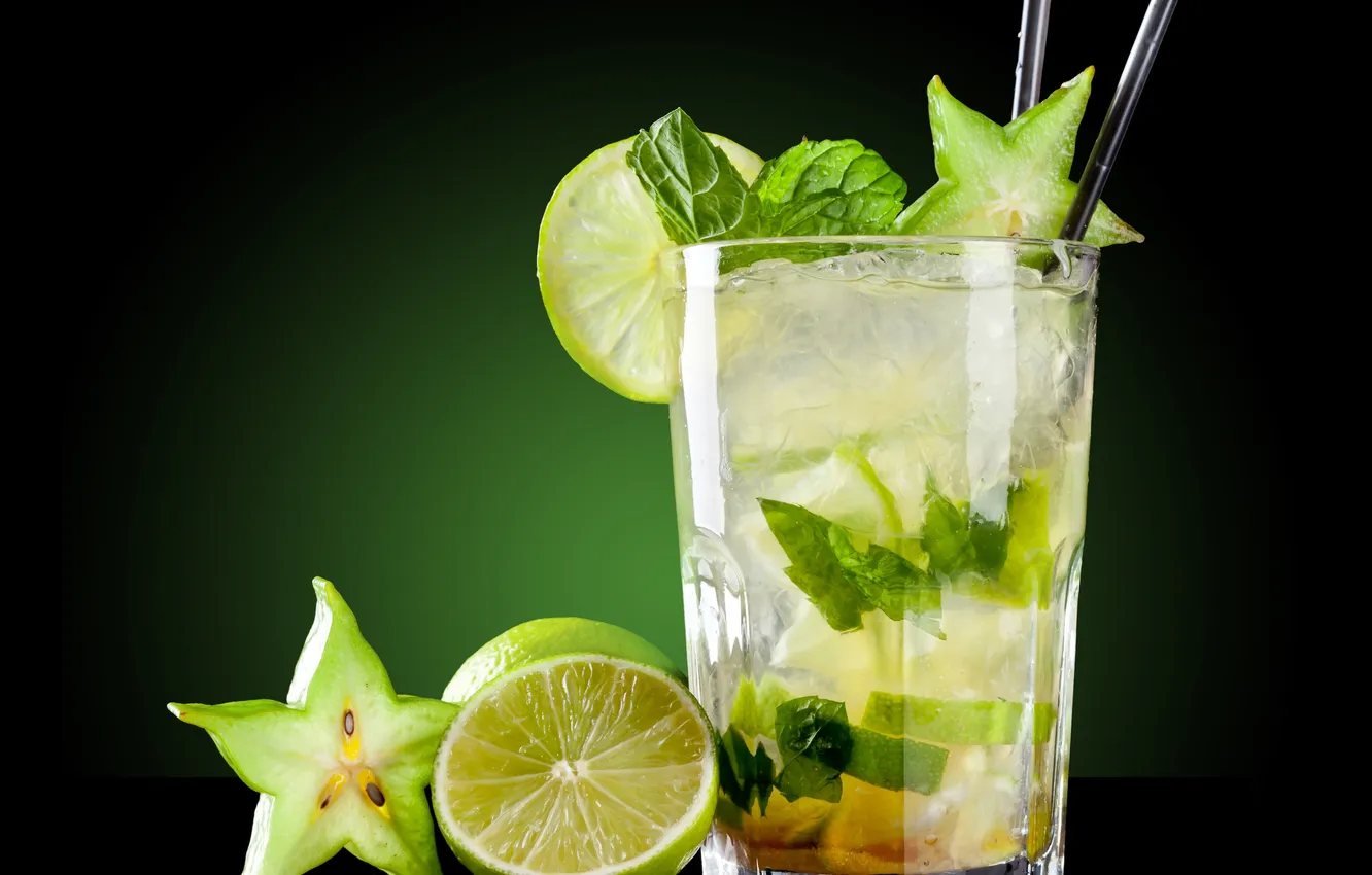 Photo wallpaper lime, drink, MOHITO