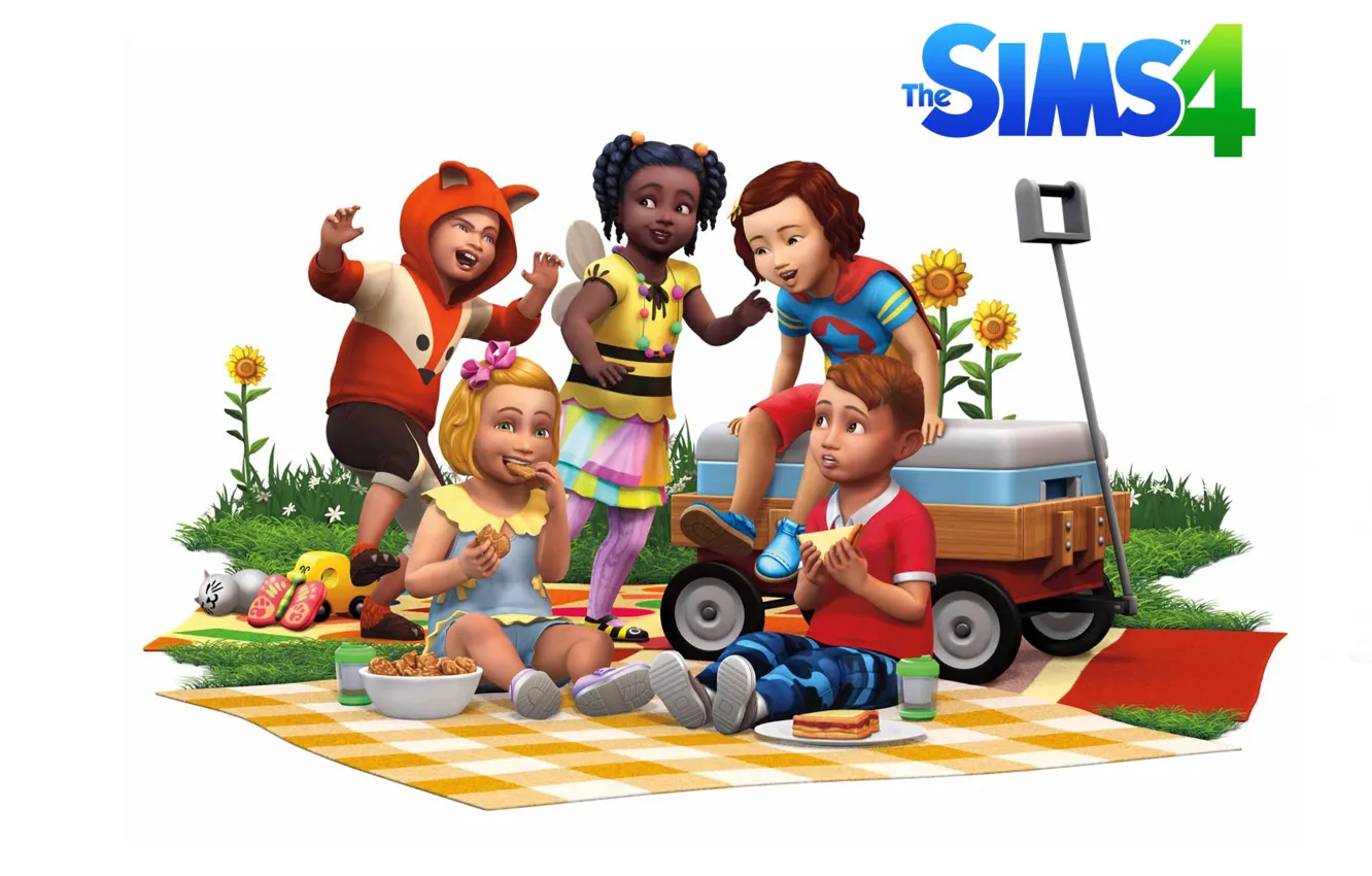 Photo wallpaper baby, game, Sims, Sims 4, Toddler