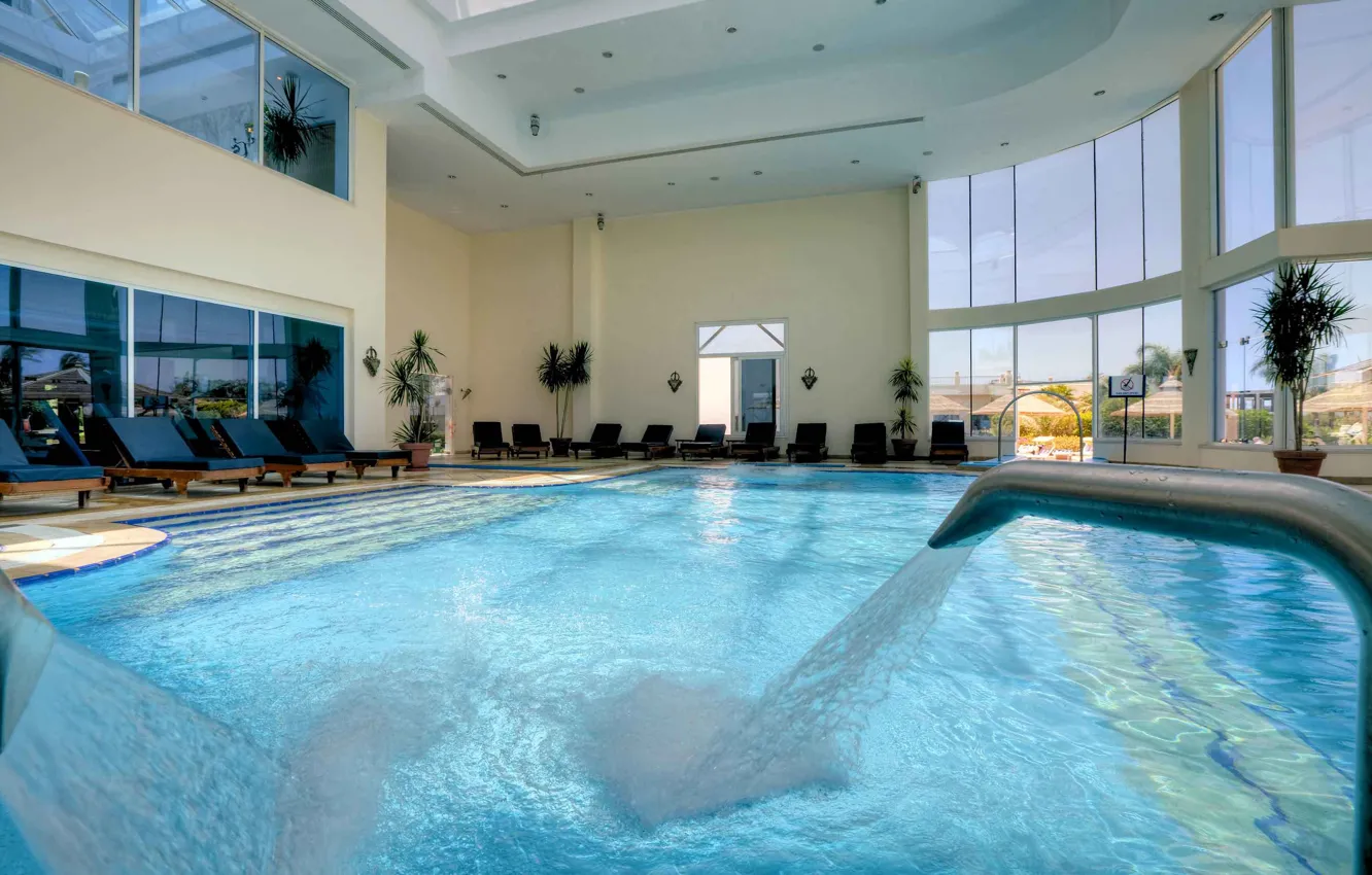 Photo wallpaper design, style, interior, pool, the room