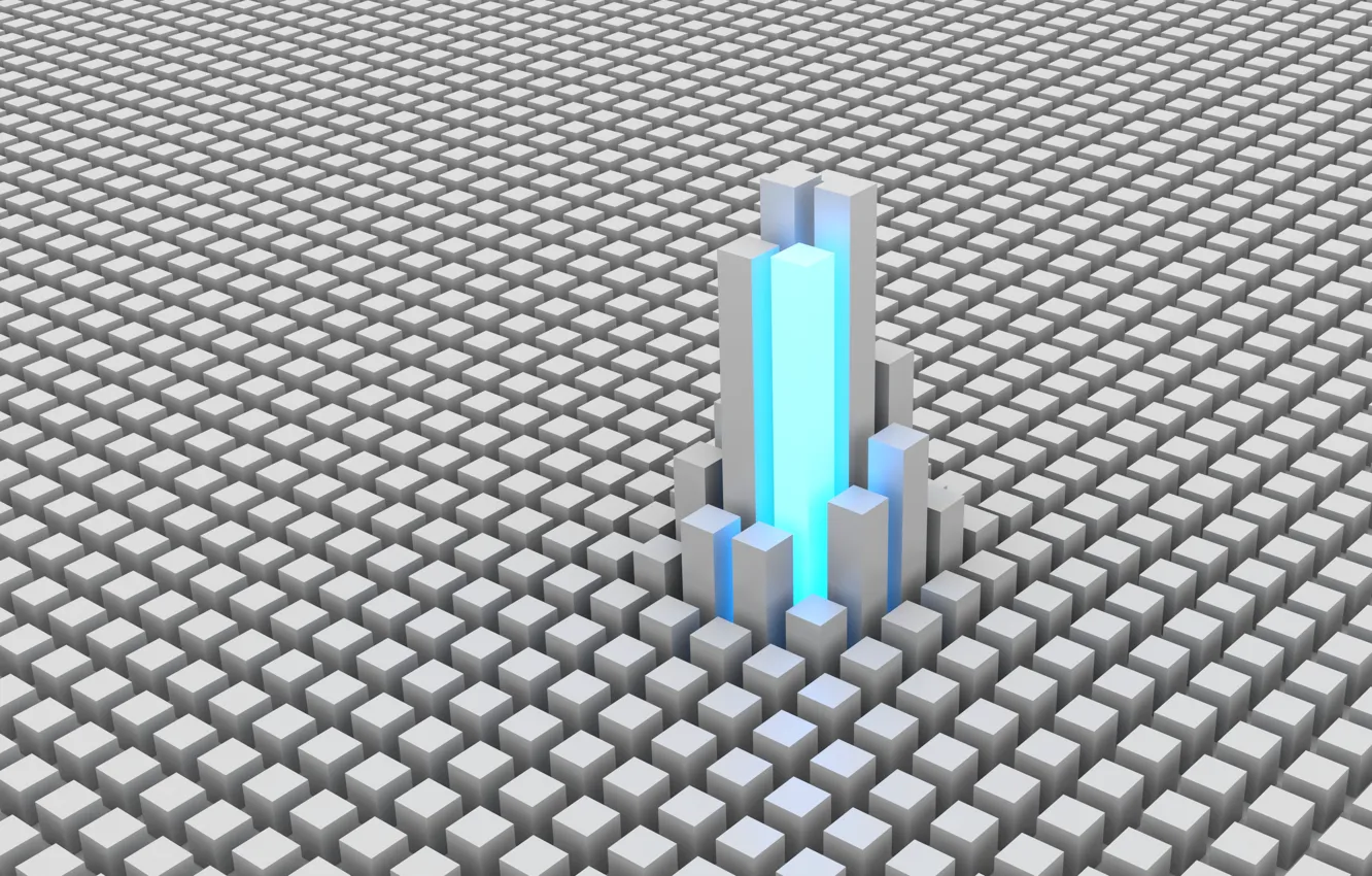 Photo wallpaper cubes, texture, 3D graphics