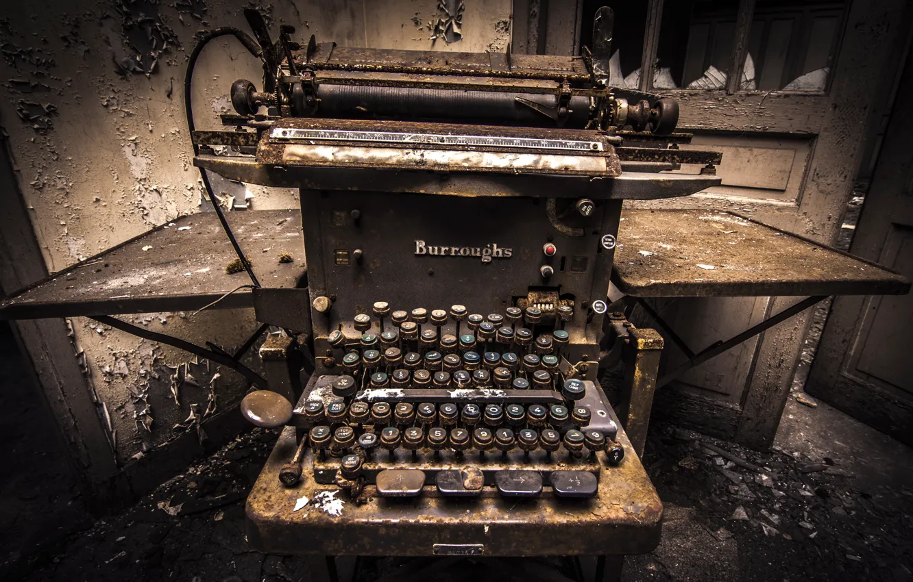 Photo wallpaper macro, background, machine