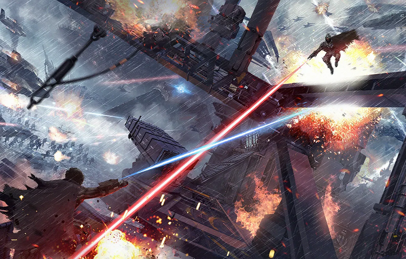 Photo wallpaper rays, fight, Inspired by Doctor Strange, Space Battles Scenes