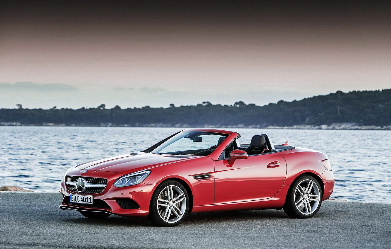 Photo wallpaper Mercedes-Benz, convertible, Mercedes, R172, SLC-Class