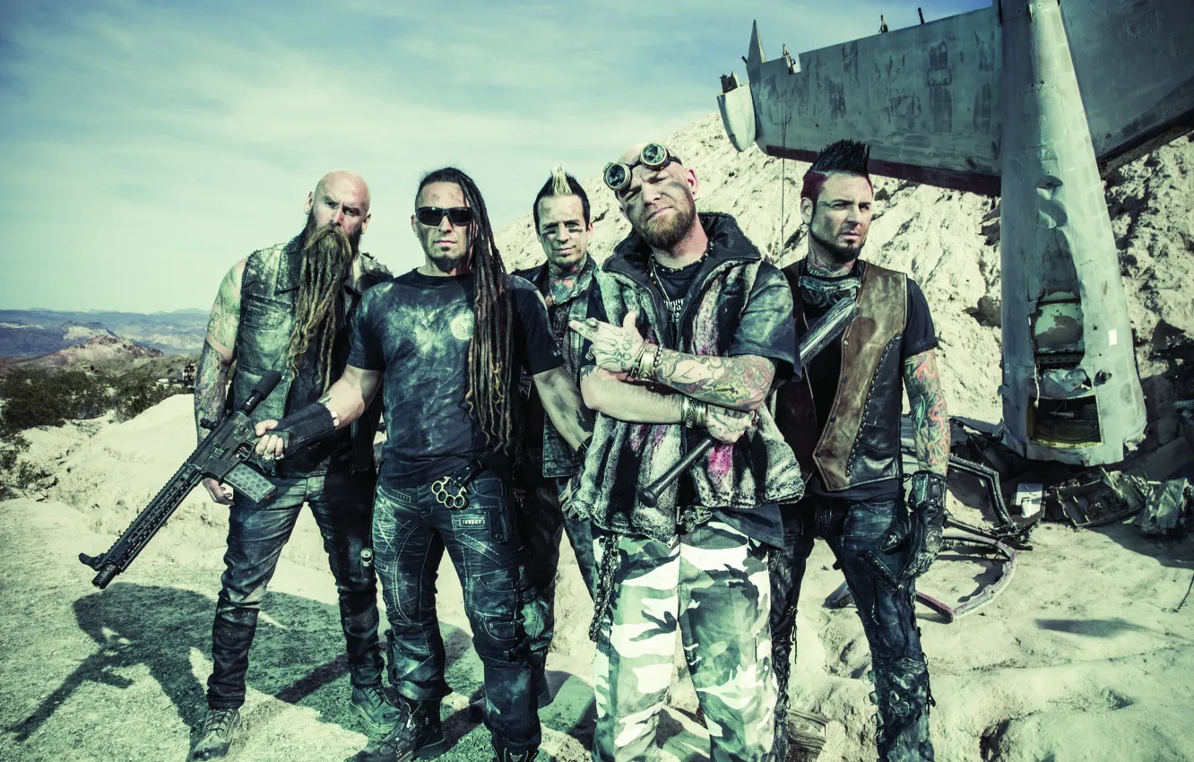 Photo wallpaper metal, Music, Five Finger Death Punch, alternative, Groove metal, Chris Kael, Jeremy Spencer, Jason Hook