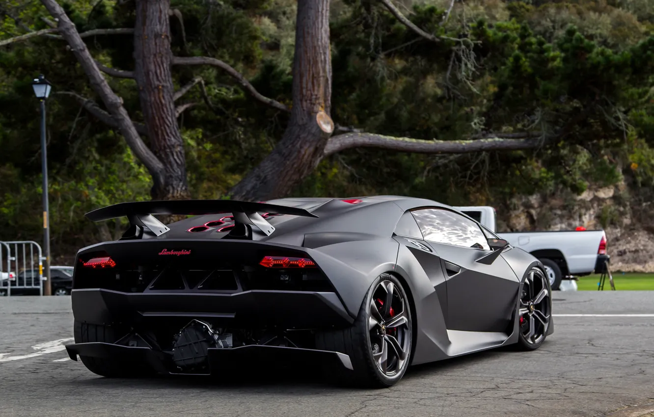 Photo wallpaper Concept, Lamborghini, Matt, the concept, Lamborghini, Elemento, Sesto, mat