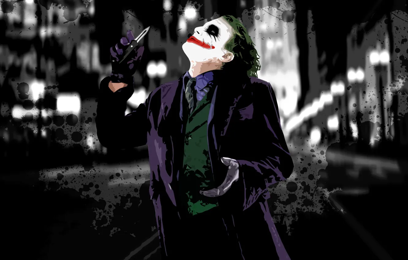 Photo wallpaper Joker, paint, makeup