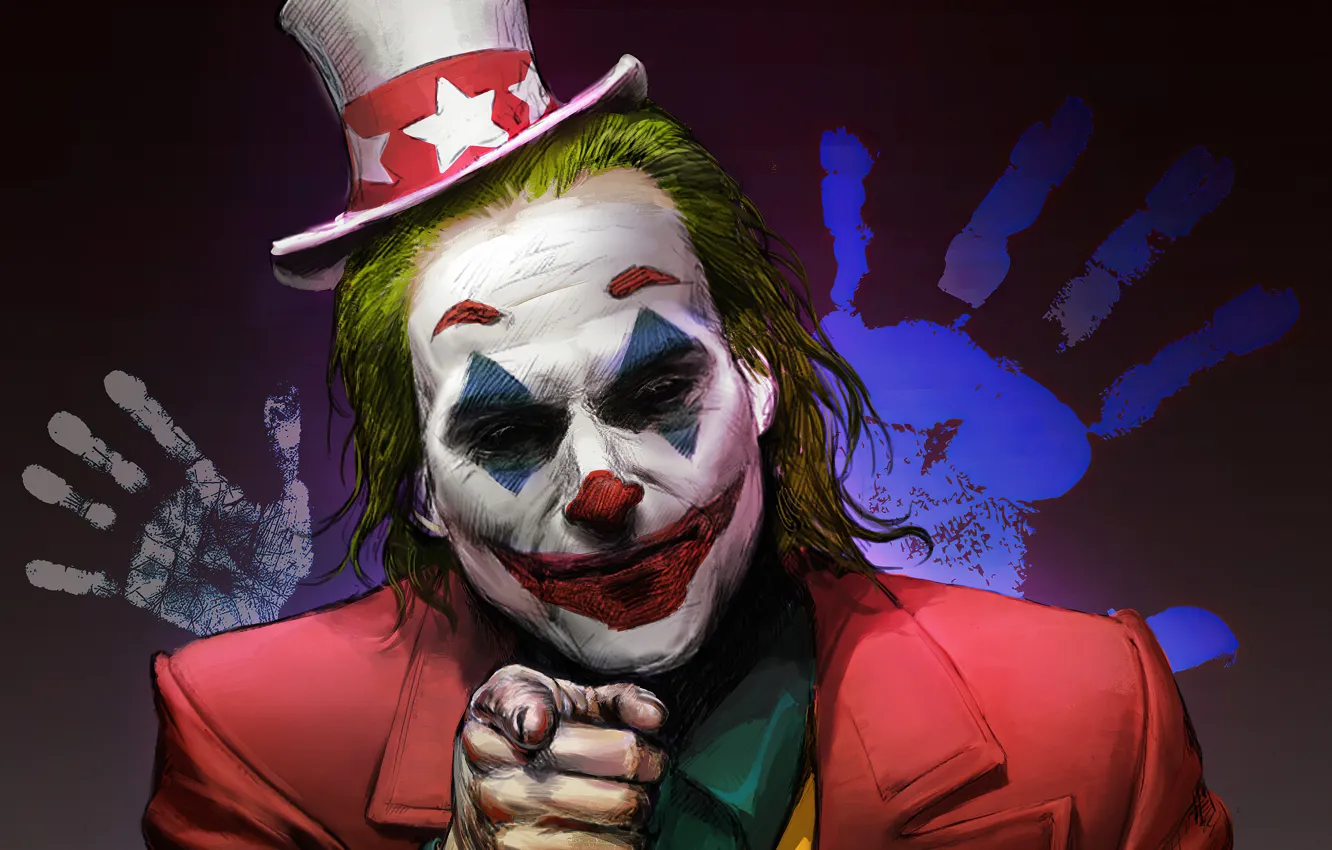 Photo wallpaper clown, Joker, drama, Joker