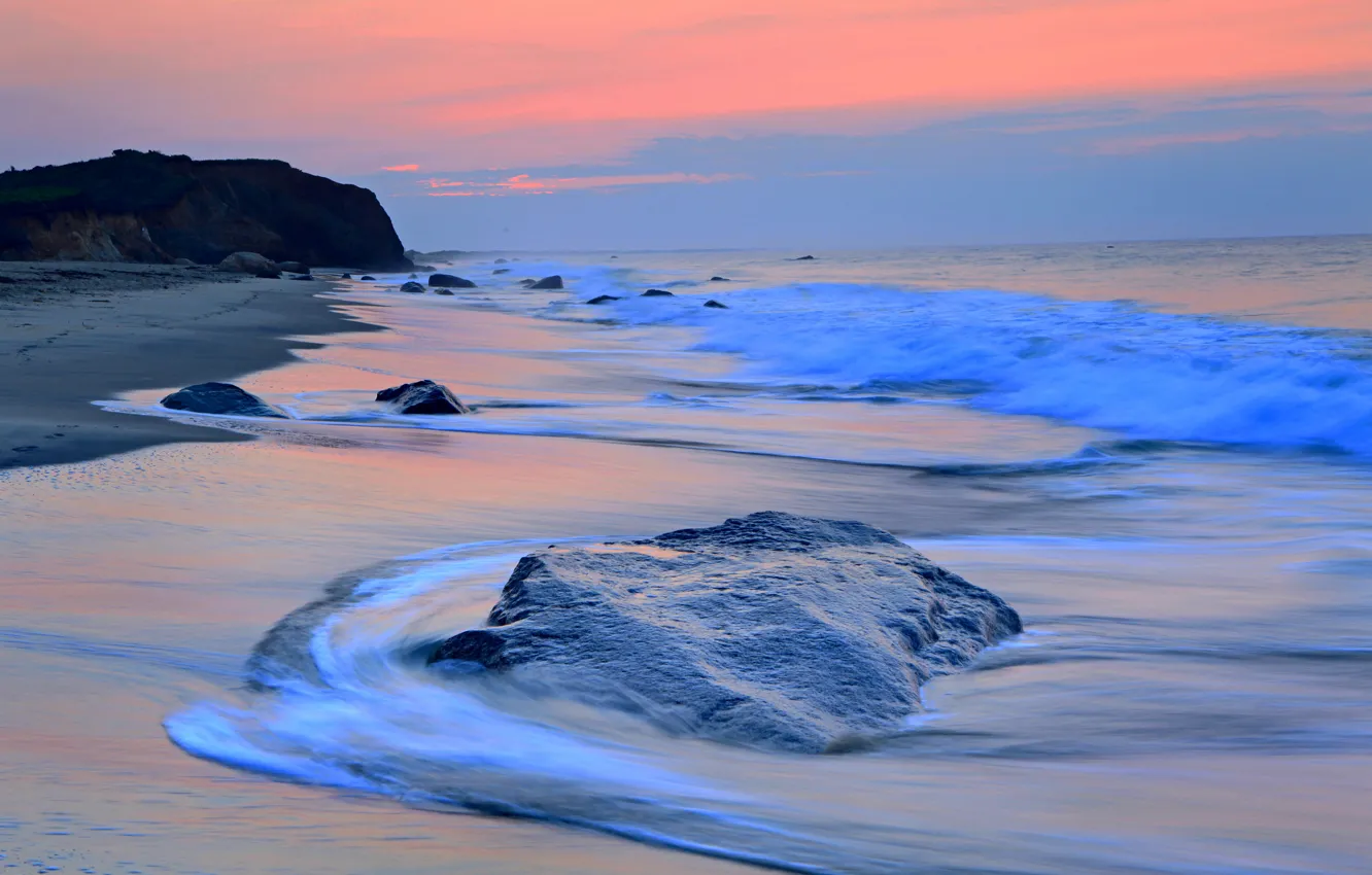 Photo wallpaper sea, wave, beach