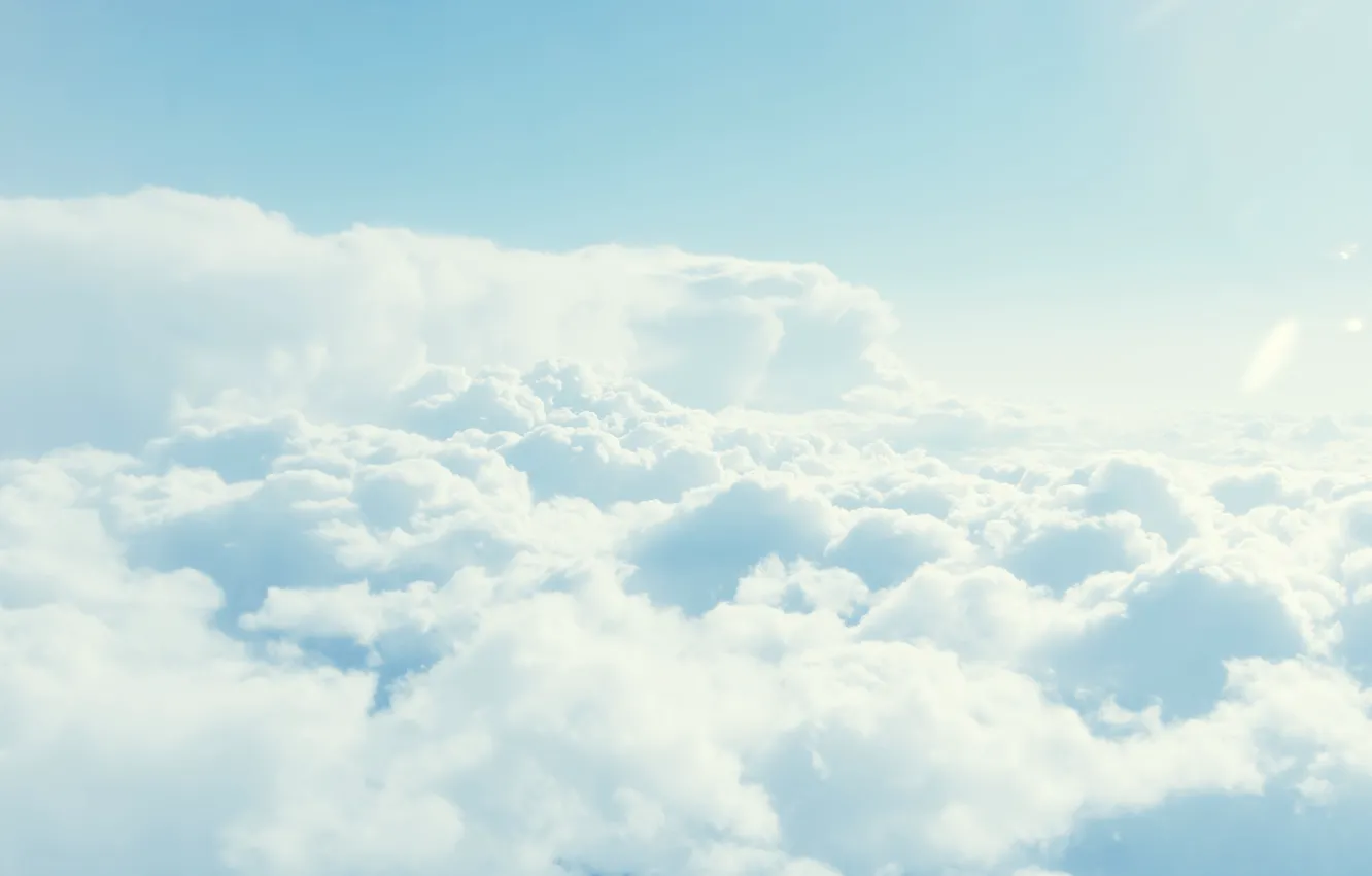 Photo wallpaper the sky, the sun, clouds