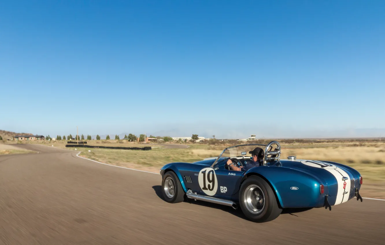 Photo wallpaper Shelby, sports car, rear view, Cobra, Shelby Cobra 289