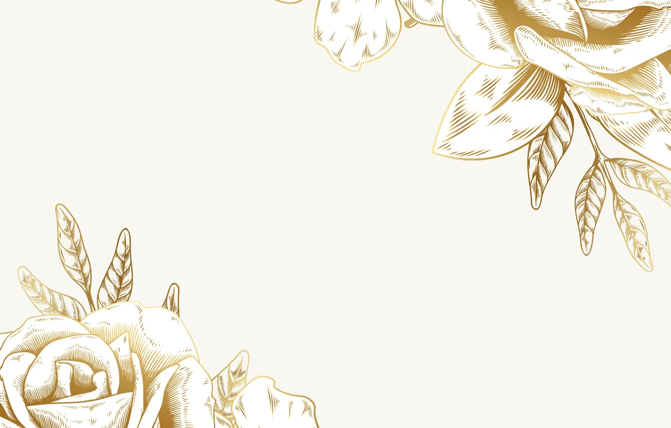 Photo wallpaper flowers, roses, texture, vintage